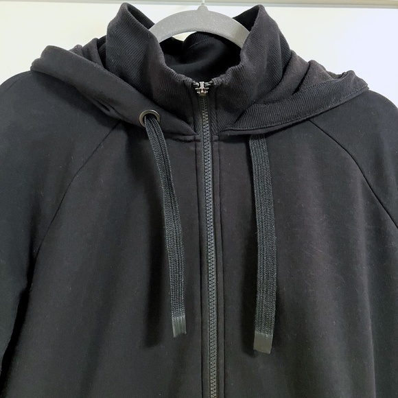 Athleta Black Triumph Full Zip Hoodie XL cozy athleisure - Picture 5 of 5